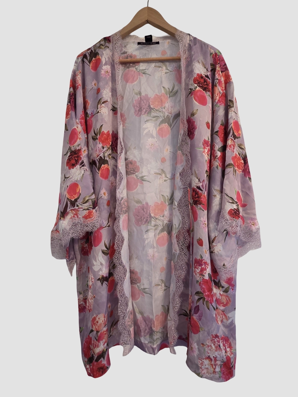 Victoria's Secret Intimates & Sleepwear Lavender Floral Sheer Kimono Robe Size M